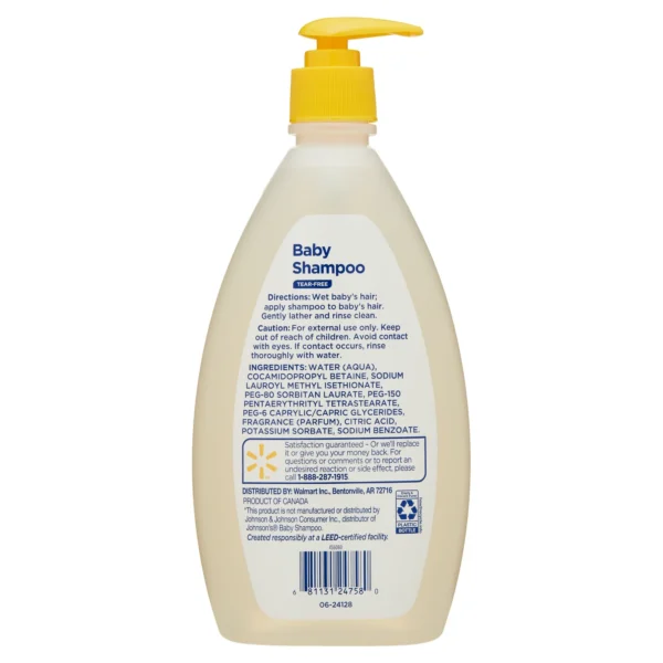 Equate Baby Tear-Free Daily Shampoo, 21 fl oz - Image 3