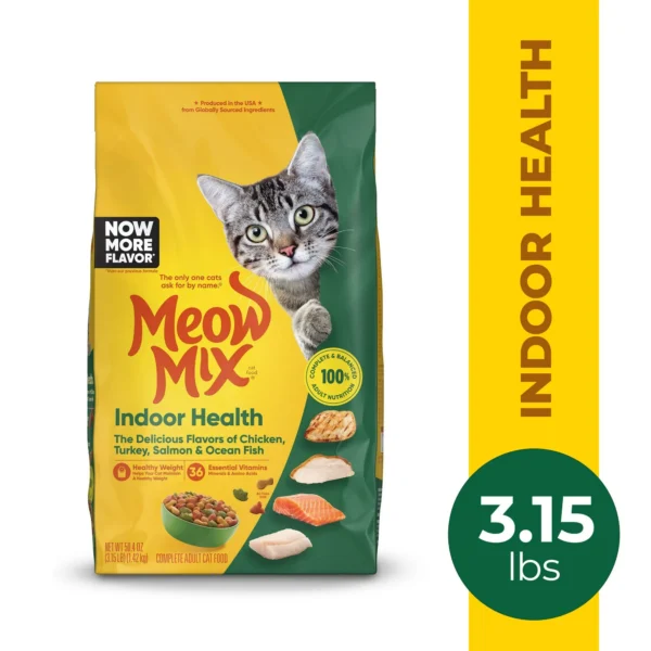 Meow Mix Indoor Health Dry Cat Food, 3.15 Pound Bag - Image 11