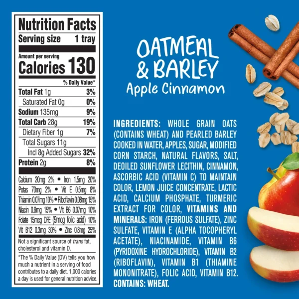 Gerber Mealtime for Toddler, Oatmeal & Barley Cereal, Apple Cinnamon, 4.5 oz - Image 3