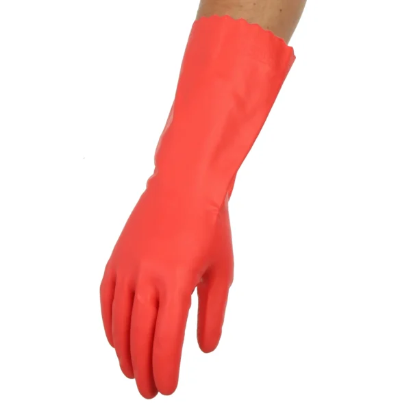 Great Value Latex-Free Household Gloves, Medium Size, 1-Pair, Red - Image 4