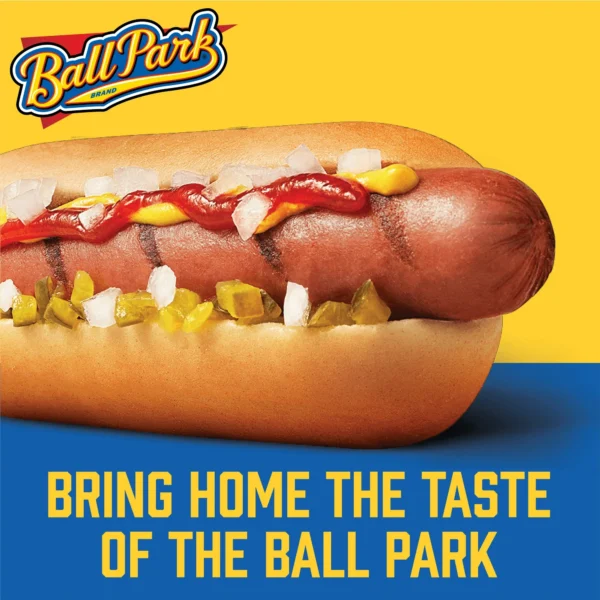 Ball Park Bun Length Beef Hot Dogs, 15 oz, 8 Count - Image 3