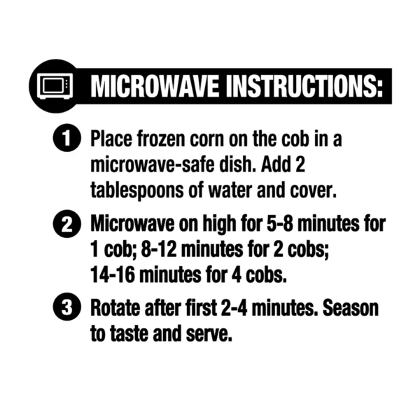 Great Value Frozen Corn on the Cob, Microwaveable, 6 Ct - Image 4