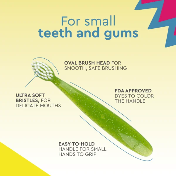 RADIUS Kids Toothbrush, Child Extra Soft, 1 YR+, Totz Toothbrush, Value Pack, 2 CT - Image 8