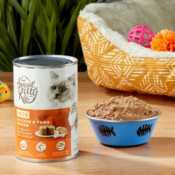 Special Kitty Chicken & Tuna Dinner Pate Wet Cat Food, 22 oz Can - Image 8