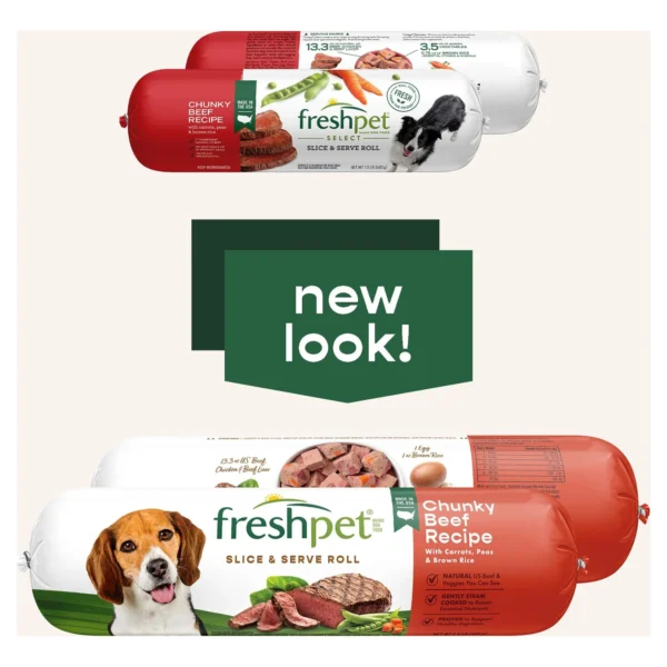 Freshpet Select Beef and Vegetable Recipe Fresh Dog Food Healthy and Natural 1.5lb Roll - Image 5