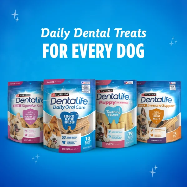 Purina DentaLife ActivFresh Mini Dog Treats Dental Chews with Chicken, 6.1 oz Pouch (4 Count) - Image 2