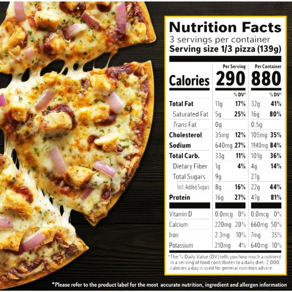 California Pizza Kitchen BBQ Chicken Thin Crust Pizza, Barbeque Sauce, 14.7 oz (Frozen) - Image 4