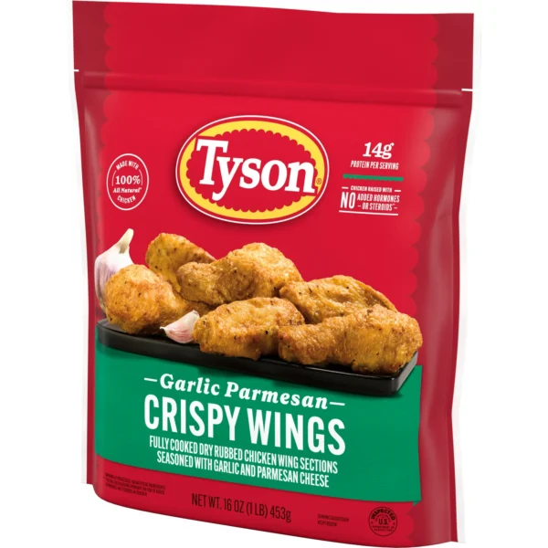 Tyson Garlic Parmesan Crispy Wings, 16 oz (Frozen) - Image 3