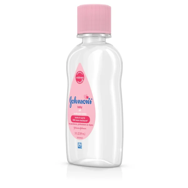 Johnson's Baby Body Moisturizing Oil, Liquid Mineral Oil for Baby Massage, Original, 3 fl oz - Image 3