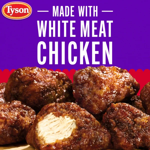 Tyson Any'tizers Sweet BBQ Boneless Chicken Bites, 24 oz (Frozen) - Image 9