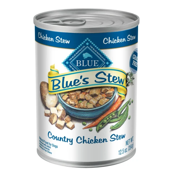 Blue Buffalo Blue's Stew Natural Wet Dog Food, Country Chicken Stew, 12.5-oz. Can