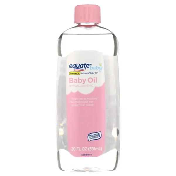 Equate Baby Hypoallergenic Baby Oil, 20 fl oz