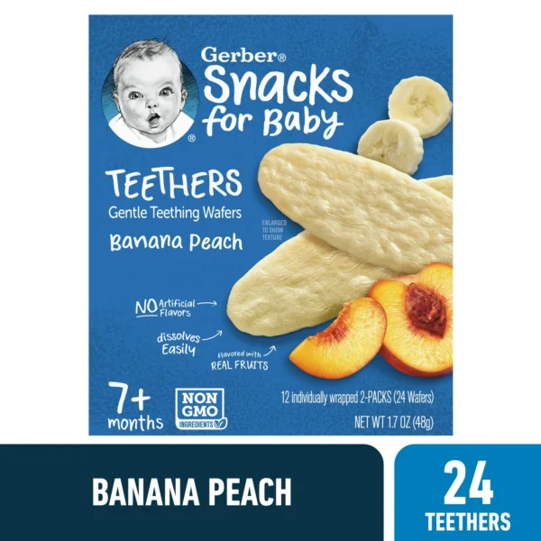 Gerber Stage 3 Baby Food, Banana Peach, 1.7 oz Box (12 Pack)