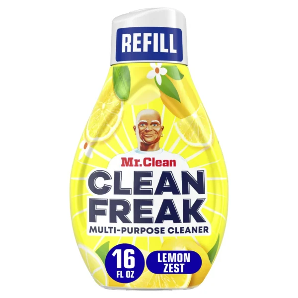 Mr. Clean Clean Freak All Purpose Cleaner Spray, Multi-Surface Cleaning, Lemon, Refill, 16 fl oz