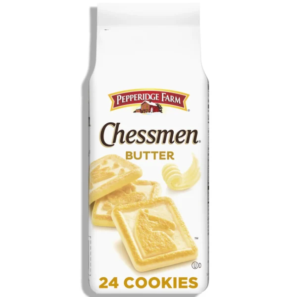 Pepperidge Farm Chessmen Butter Cookies, 7.25 oz Bag (24 Cookies)