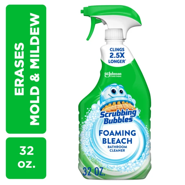 Scrubbing Bubbles Foaming Bleach Bathroom Cleaner, Trigger Bottle Fresh Scent,32 oz, 1 count