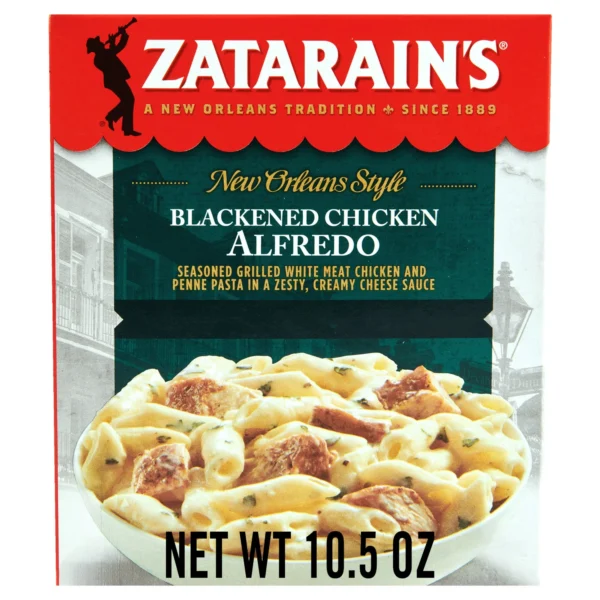 Zatarain's No Artificial Flavors Blackened Chicken Alfredo Frozen Dinner, 10.5 oz Box