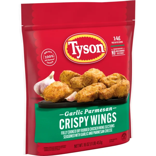 Tyson Garlic Parmesan Crispy Wings, 16 oz (Frozen) - Image 7