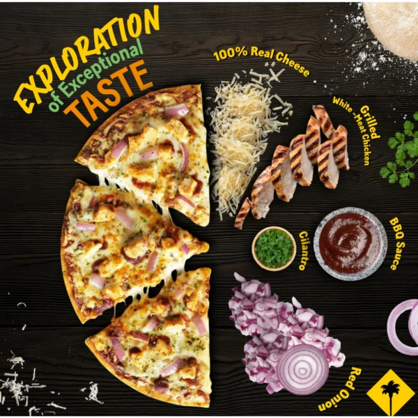 California Pizza Kitchen BBQ Chicken Thin Crust Pizza, Barbeque Sauce, 14.7 oz (Frozen) - Image 5