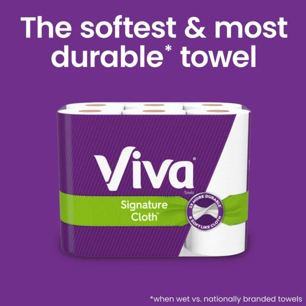 Viva Signature Cloth Paper Towels, 1 Double Roll - Image 9