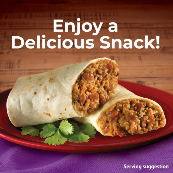 El Monterey Beef & Bean Burritos, 32 oz, 8 Count (Frozen) - Image 4