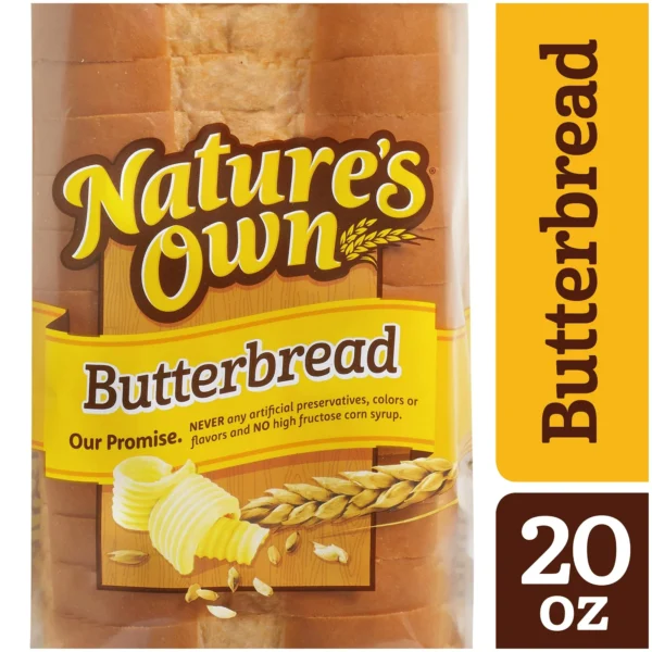 Nature's Own Butterbread Sliced White Bread Loaf, 20 oz, Shelf-Stable - Image 3