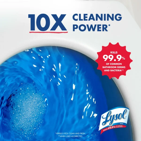 Lysol® Power Toilet Bowl Cleaner Gel, Cleaning, Disinfecting and Stain Removal, 24 oz, 2 Pack - Image 5