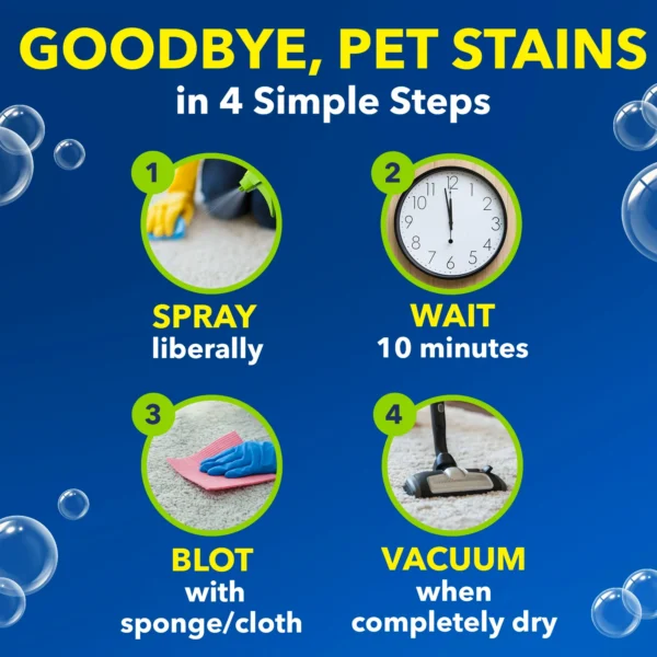 OxiClean Carpet and Rug Pet Stain and Odor Remover Spray, 24 fl oz - Image 4