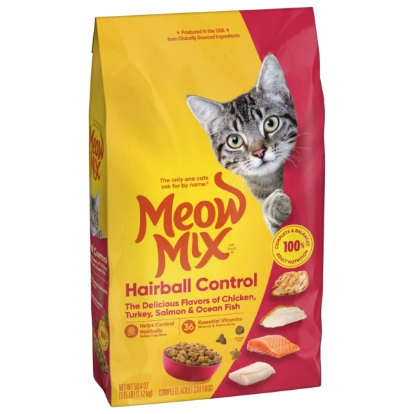 Meow Mix Hairball Control Dry Cat Food, 3.15 Pound Bag - Image 4