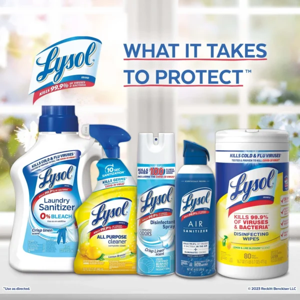 Lysol All-Purpose Cleaner, Sanitizing and Disinfecting Spray, 32 oz Lemon Breeze Scent, Bottle - Image 2