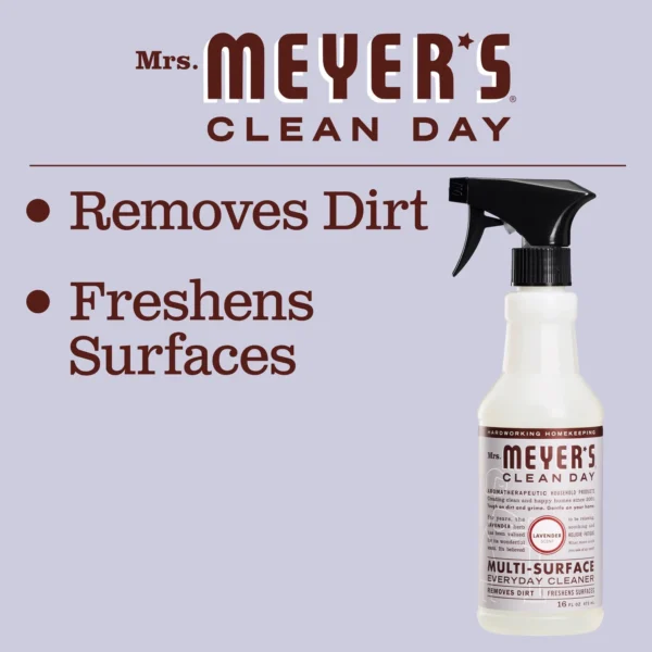 Mrs. Meyer’s Clean Day Multi-Surface Everyday Cleaner, Lavender Scent, 16 Ounce Bottle - Image 3