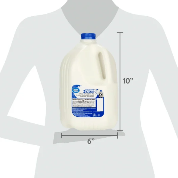 Great Value, 2% Reduced Fat Milk, Gallon, Refrigerated - Image 3