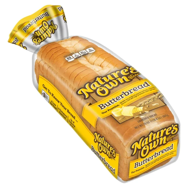 Nature's Own Butterbread Sliced White Bread Loaf, 20 oz, Shelf-Stable - Image 2