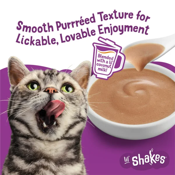 Purina Friskies Pureed Cat Food Toppers, Lil’ Shakes With Enticing Chicken Lickable Cat Treats - Image 8