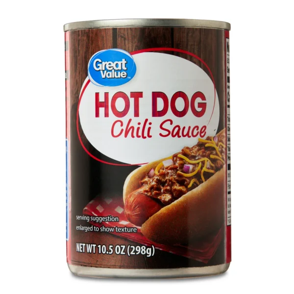 Great Value Hot Dog Chili Sauce, 10.5 oz Can