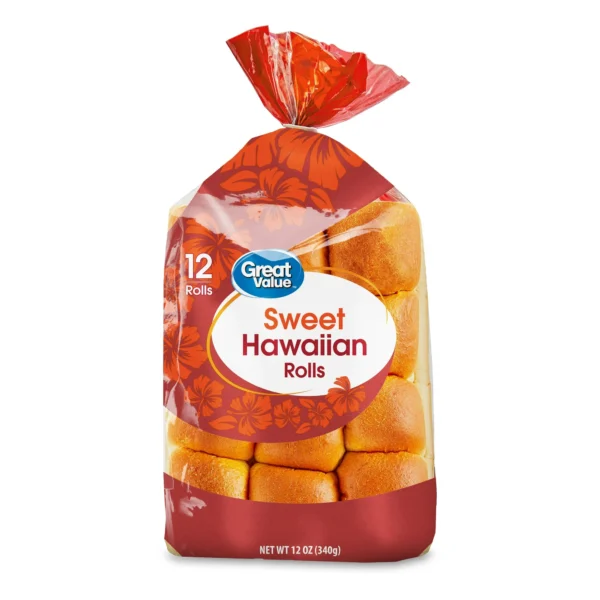 Great Value Sweet Hawaiian Rolls, 12 oz, 12 Count