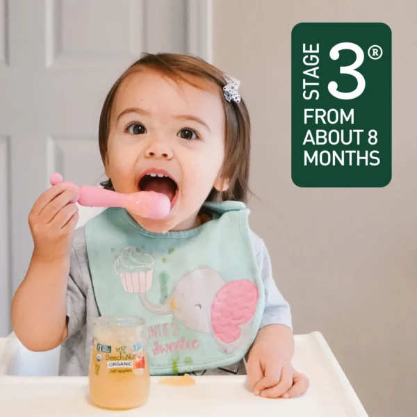 Beech-Nut Naturals Superblends Stage 3 Baby Food, Apple Yogurt Cinnamon & Oat, 4 oz Jar - Image 2